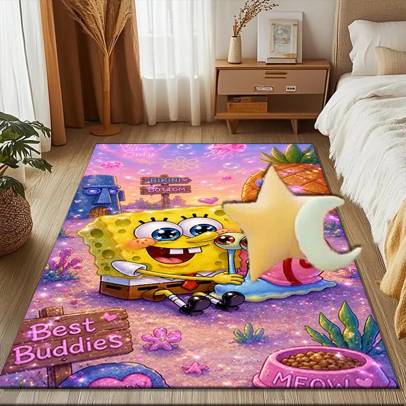 Sponge Underwater Adventure Floor Mat for Living Room, Game Rooms, Office, Bedroom, Office Floor Mat Playful Design, Christmas fan gifts