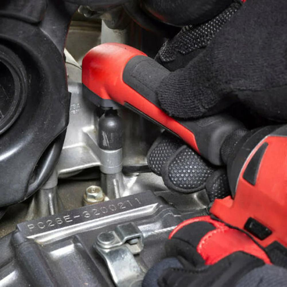 Угловой адаптер 90°/105° для дрели, 1/4 дюйма, экономичный, для углов, патрон для шуруповерта, вращающийся адаптер для торцевых головок