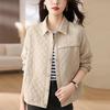 2024 Women's Spring & Autumn Lapel Jacket: Versatile, Fashionable Middle-Aged Style