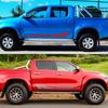 2PCS Universal Pickup Door Skirt 4x4 Styling Sticker for Ford Ranger Raptor Isuzu Dma Nissan NAVARA Toyota Hilux Car Accessories