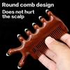 Массажная расческа из сандалового дерева, массажер для головы, меридиан, массажер для кожи головы, лифтинг для лица, инструмент Гуаша для снятия усталости