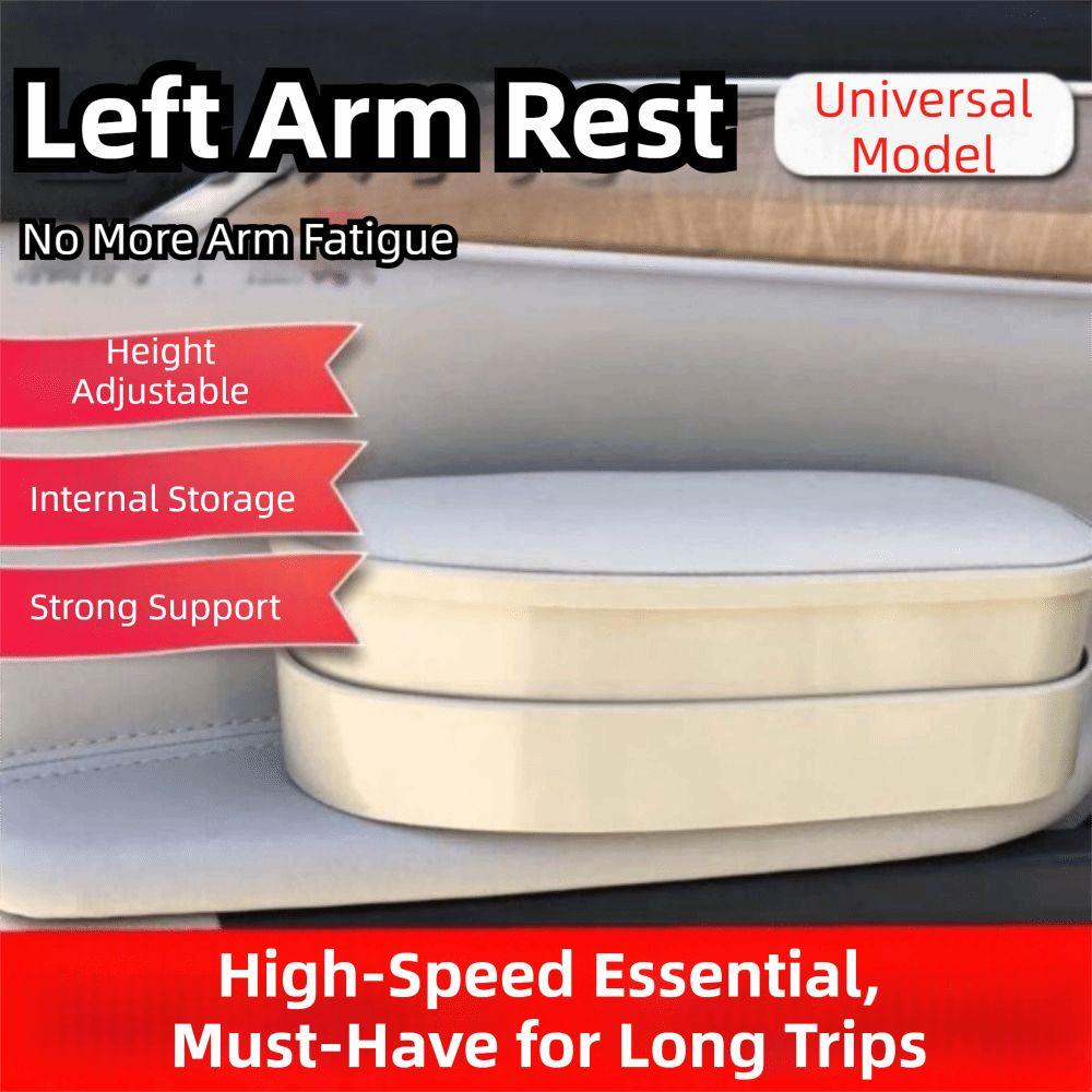 Self-adhesive Auto Retractable Storage Box Adjustable Height Armrest Pad Arm Elbow Support