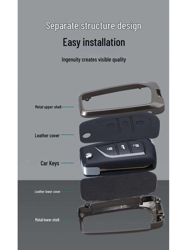 Чехол для ключа Toyota для моделей Corolla, Highlander, RAV4 и Reiz