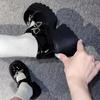 Women 2024 Black Mary Jane Shoes Ladies Autumn Fashion Double Buckle Strap Pumps Woman Patent Leather Thick Heels Party Shoes
