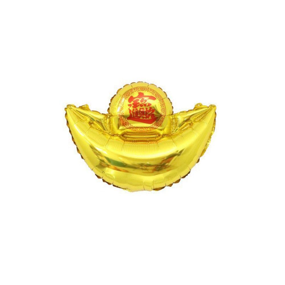 Chinese New Year Balloon Gold Ingot Fish Tassel Firecracker Shape Aluminum Film Balloon Spring Festival Home Decoration Balloon