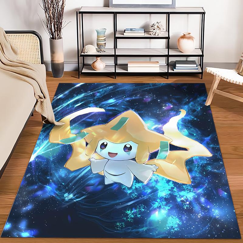 Various Sizes Pokemon Jirachi Cartoon Carpet Home Large Size Decor Rug Bedroom LivingRoom Sofa Balcony Multi Scene Available Mat