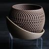 Цветочный горшок, напечатанный на 3D-принтере, легкий цветочный горшок с дренажными отверстиями, кашпо для орхидей с поддоном для комнатных растений, уличного декора для сада и дома
