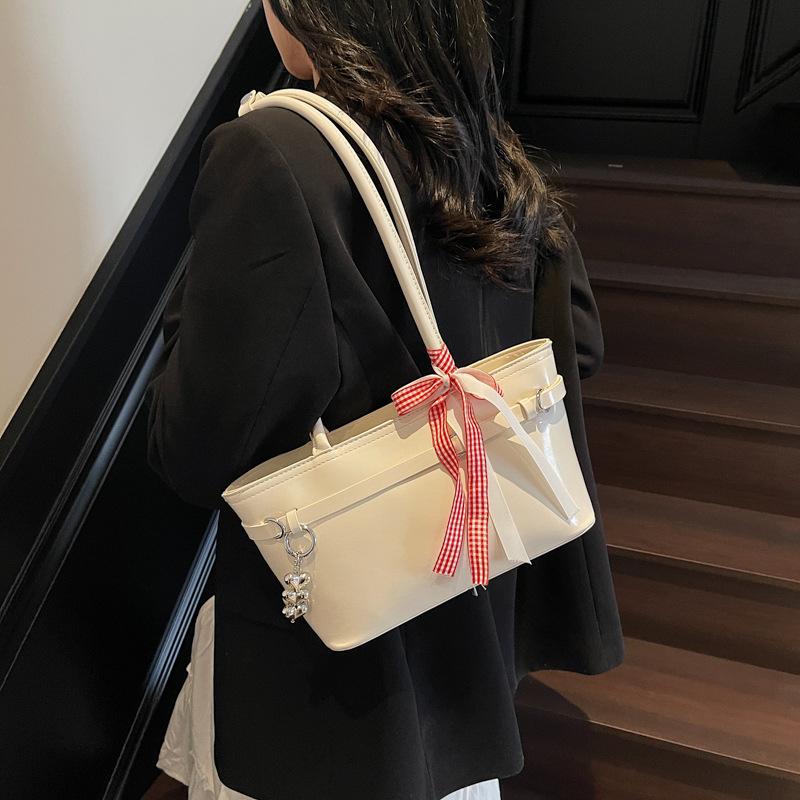 Премиальная сумка-тоут большой вместимости для通勤, женская, новая коллекция весна-лето 2025, универсальная наплечная сумка, модная портативная сумка-тоут