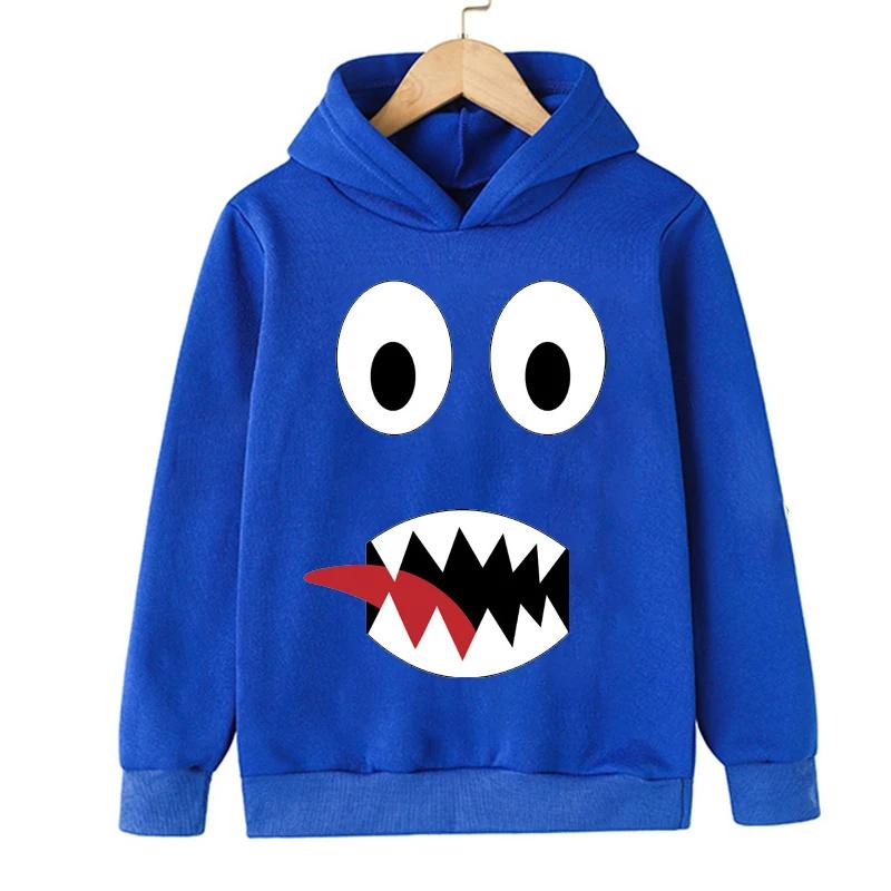 2026 Rainbow friends New Boys' Hoodies game Cartoon Print Children's Spring Autumn Winter Long Sleeve Sweatshirt cute girls hoodies