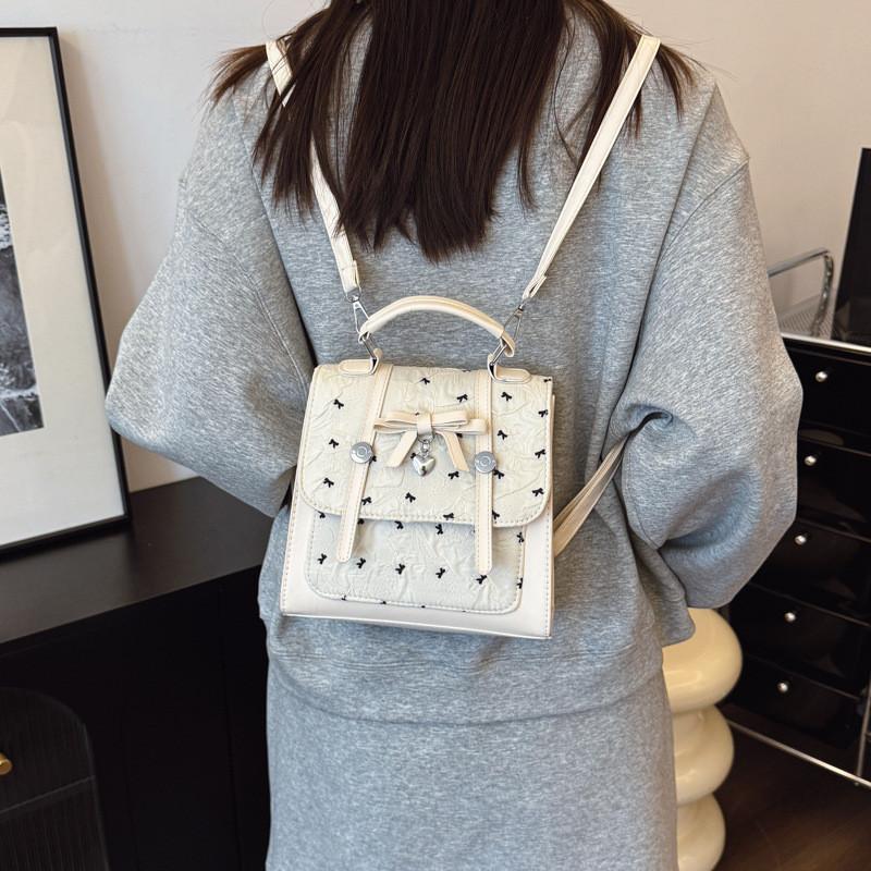 Pu Material Casual Backpack With Inner Phone Pocket For Daily Use