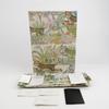[Pre-Owned] Monogram Logo Letter Print Striped Wristband Canvas And Leather Clutch - Very Good #DBV4NS