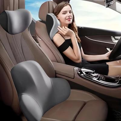 2 шт. Подголовник автомобиля Поясничная поддержка Автомобильная подушка для шеи/Поясничная подушка Спинка водительского сиденья Автомобильная подушка Поддержка поясницы при вождении Подушка для снятия усталости