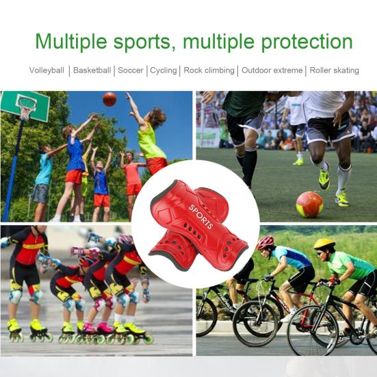 2Pcs Soccer Shin Guards High Strength Impact Resistant Breathable Lightweight Calf Protection Youth Soccer Shin Pads