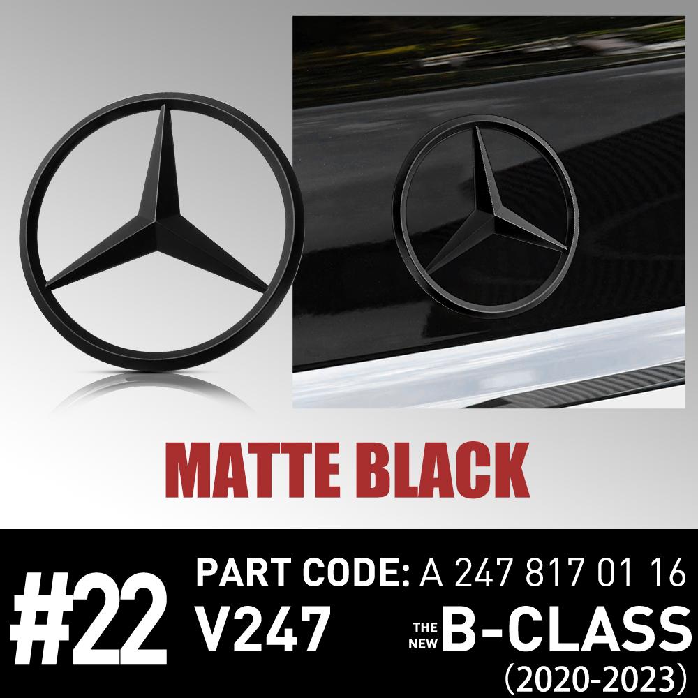 Car Original Rear Logo Badge Stickers Auto Tail Emblem Refit Accessories for Mercedes-Benz V247 New B Class 2020 2021 2022 2023
