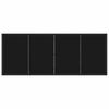 Garden Dining Set with Cushions 9 pcs Black Poly Rattan