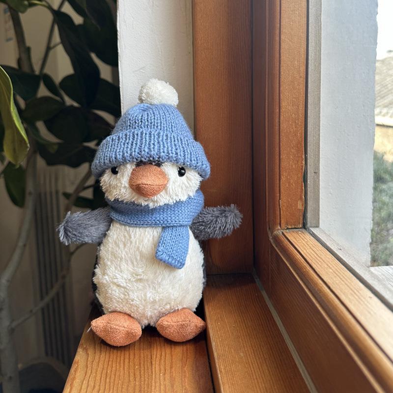 Jallycat Peanut Penguin Doll Fun Doll Plush Toy Mini Peanut Shell Penguin Soother Baby