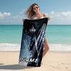 Personalized customized proof beach towel with resident Evil pattern - soft, absorbent,quick-drying,perfect swimming,camping&bathing
