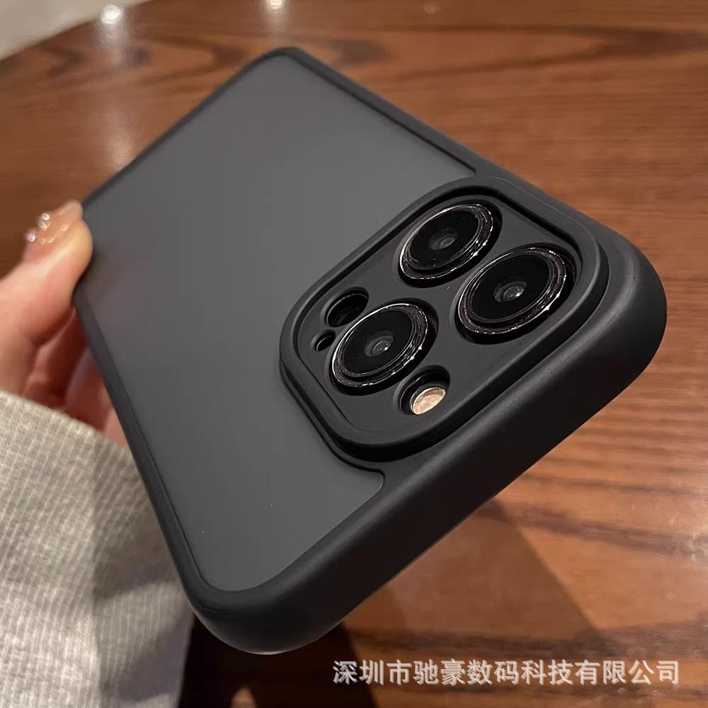 Применимо к iPhone17promax скин матовый чехол для мобильного телефона Apple 16 мелкодырчатый объектив 15 всесторонний противоударный ПК-кейс