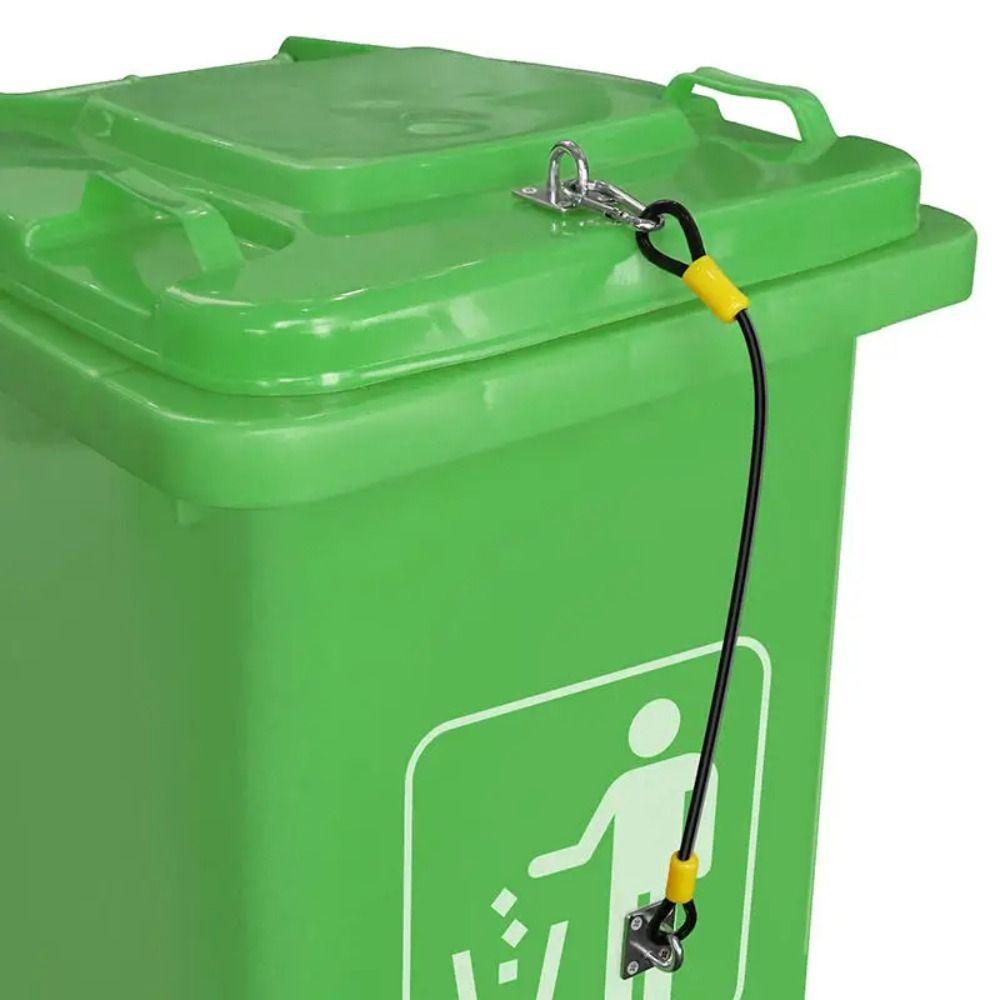 Bear Proof Outdoor Trash Can Lid Lock Stainless Steel Buckle Heavy Duty Waste Container Lid Lock Set Multipurpose