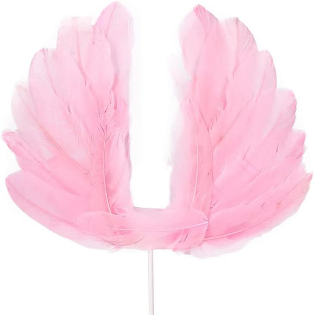1pcs Angel Wing Cake Topper Decoration For Mother's Day Anniversary Birthday Party Wedding Baby Shower Birthday Party Favors