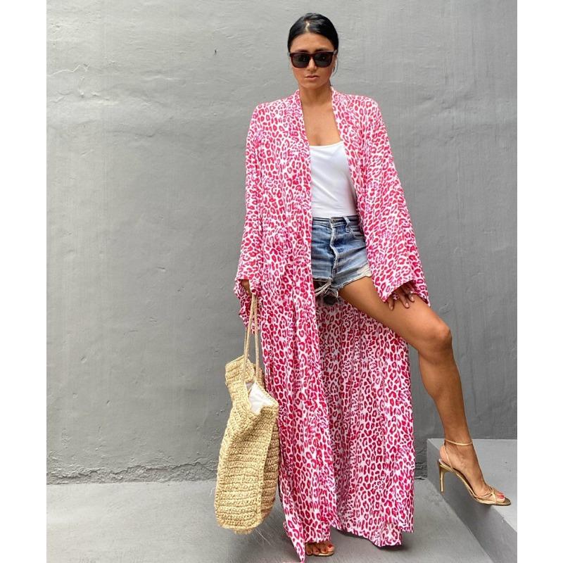 Женский новый пляжный накидка из хлопка с принтом, праздничный солнцезащитный кардиган, бикини, накидка, купальный костюм
