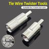 Tie Wire Twister Tools 3-5mm Iron Wire For Twist Ties Fixing Chain Link Fence Triangle Shank Drill Chuck Electrical Drill Tools