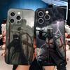 Крестоносцы Рыцари-тамплиеры Мягкий чехол для телефона для iPhone 16 16E 17 Air 15 Pro Max 14 Plus 13 Mini 11 12 7 Черная задняя крышка