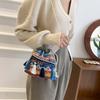 Spring and Summer Fashionable Tassel Bucket Bag with Ethnic Style Single-shoulder Crossbody Bag