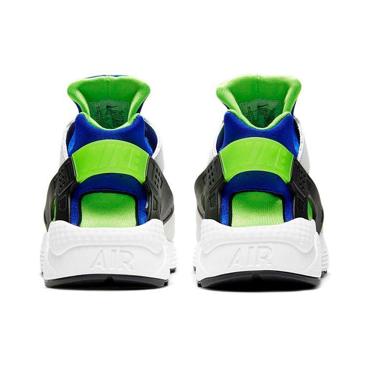 Nike Кроссовки унисекс Air Huarache Scream Green 2021 Белый Королевский-Синий Черный DD1068-100
