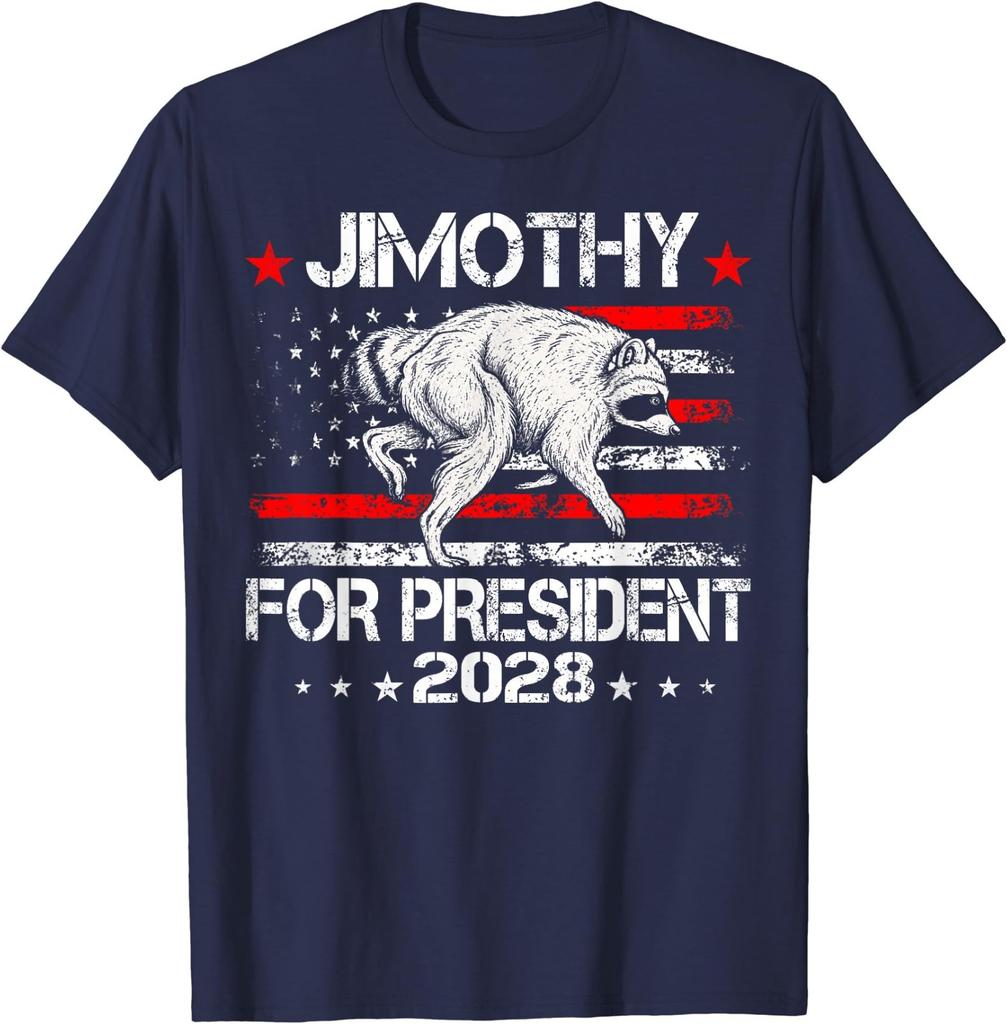 Viral Raccoon Timothy Jimothy For President 2028 Funny Meme T-Shirt