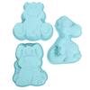 3pcs Cartoon Silicone Baking Mold Dinosaur Hippo Dog Shape Food Grade Non Stick Cute Cake Mold