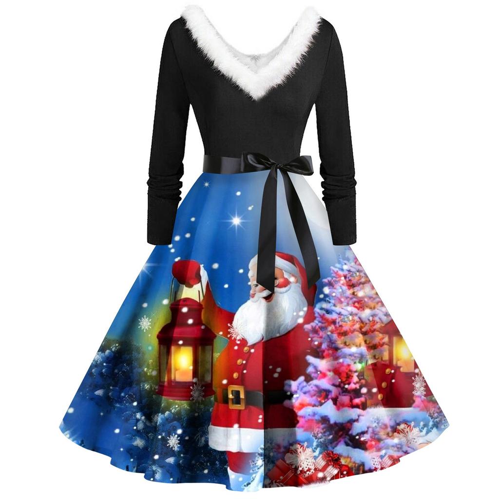 Женское повседневное и модное платье на молнии с длинными рукавами и v-образным вырезом в тон