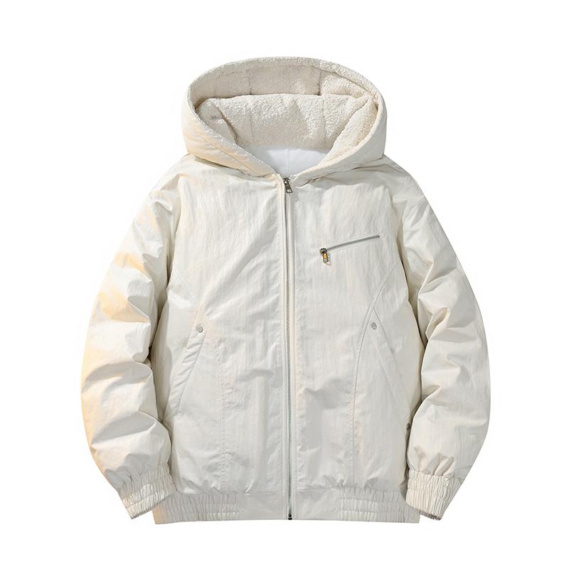 Мужская свободная и толстая теплая хлопковая куртка из искусственной кожи, большого размера