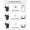 ICSEE 8MP 4K Двойная линза WIFI Камера видеонаблюдения Умный дом PTZ 360 Беспроводная Наружная HD Видео Безопасность IP-камеры CCTV Водонепроницаемая