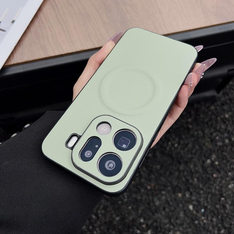Чехол для OPPO Find X9 Pro X9 Магнитный Однотонная Кожа PU + Поликарбонат Противоскользящий Ультратонкий Чехол для Oppo Find X 9