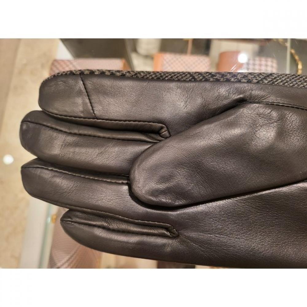 DakS Men S Black Wool Leather gloveS Dcgv3f155g2