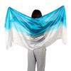 Long Belly Dance Veils Gradient Color Dancing Scarf Turban Hijabs Performance Shawl