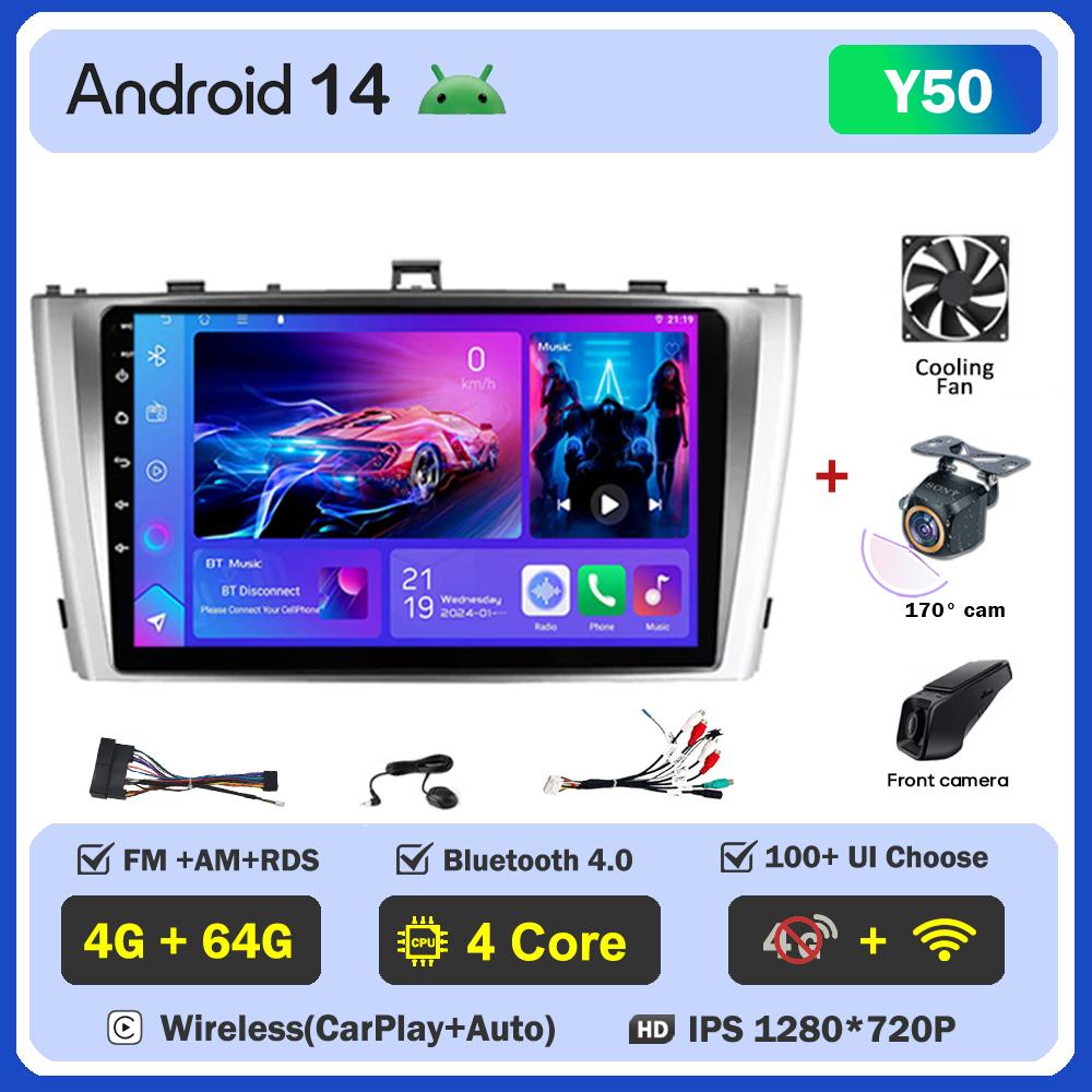 Для Toyota Avensis 3 T27 2008-2015 автомобильный радиоплеер Car Carplay экран Autoradio Mirror Link Android Auto сенсорный экран 8 ядер