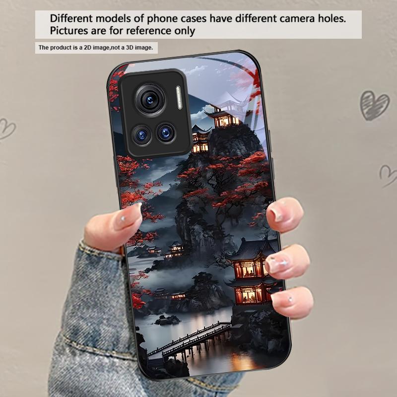 Светлячковая тропа в лунном свете Для Motorola Moto Edge 20 Lite 30 Pro 40 Neo 50 Ultra G45 G54 G55 G75 G84 G85 GPlay 23 Стеклянный чехол для телефона