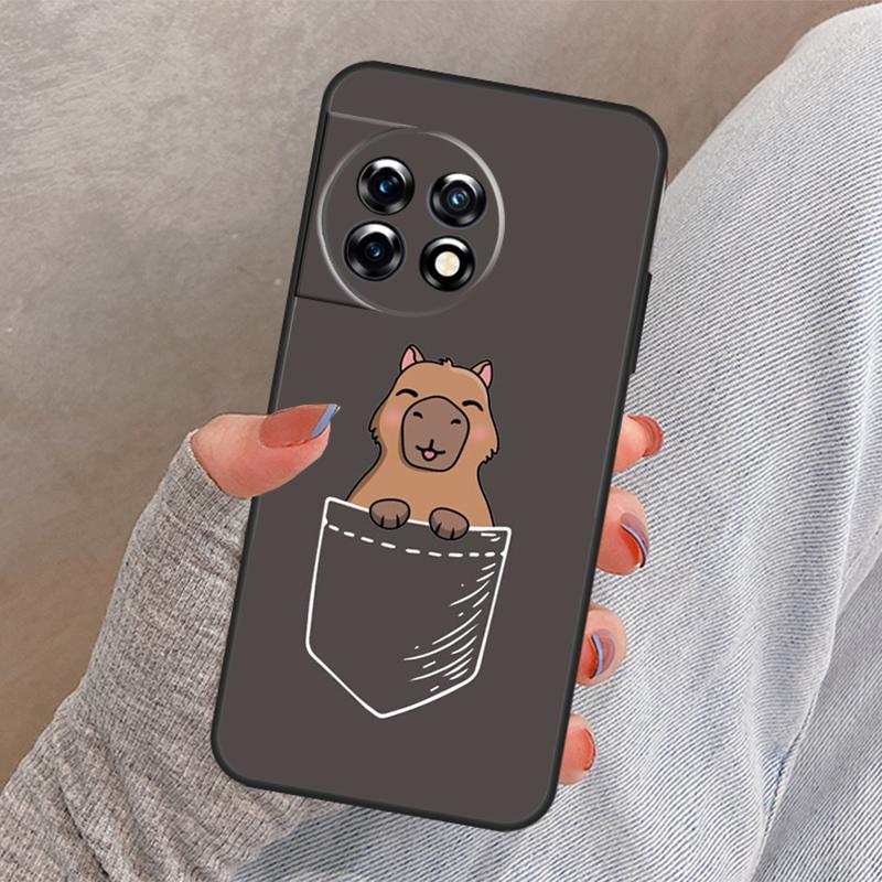 Милый Мультяшный Чехол Капибара для OnePlus Nord 4 3 CE 2 Lite N20 N10 N30 OnePlus 8T 10T 13 13R 12 12R 11 10 Pro