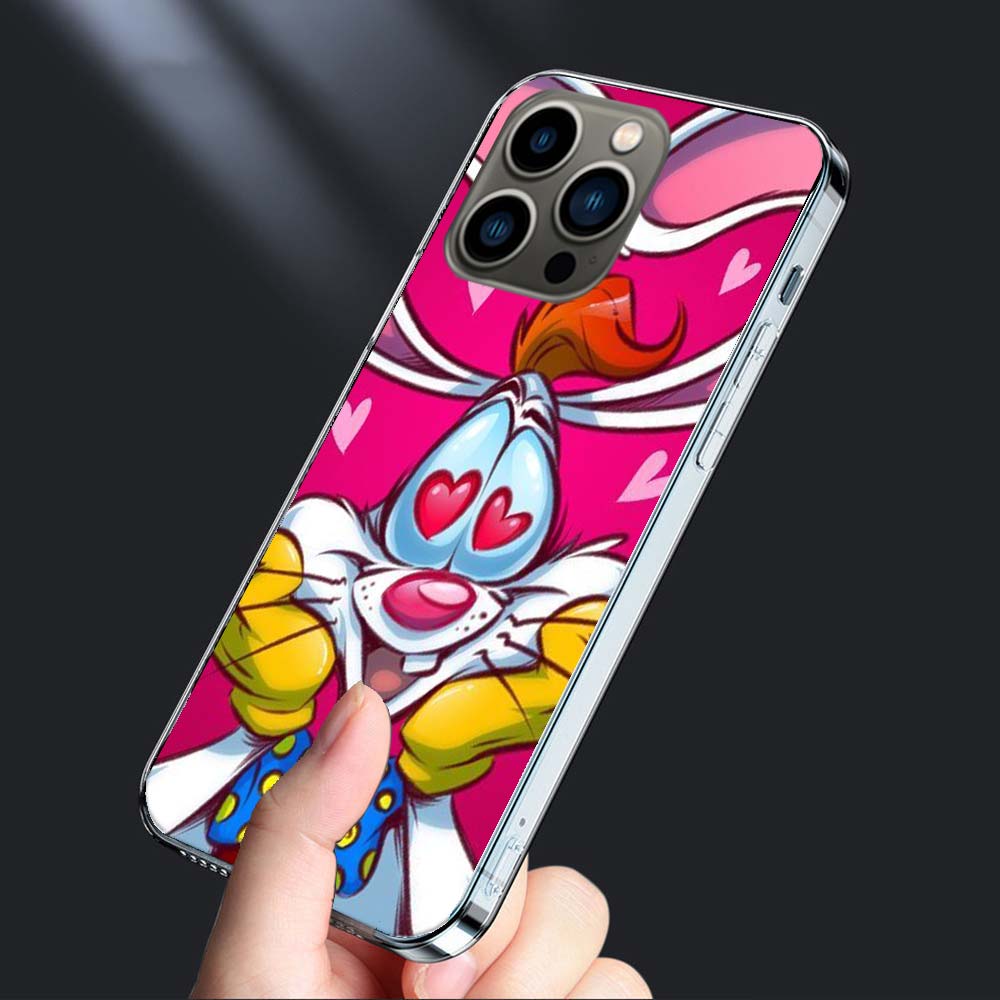 J-Джессика R-Кролики Чехол для телефона Для Iphone 16E 15 Pro 14 Plus 17E 16 17 Pro Max Air 11 12 13 Mini Ударопрочный Capa Милый Чехол T