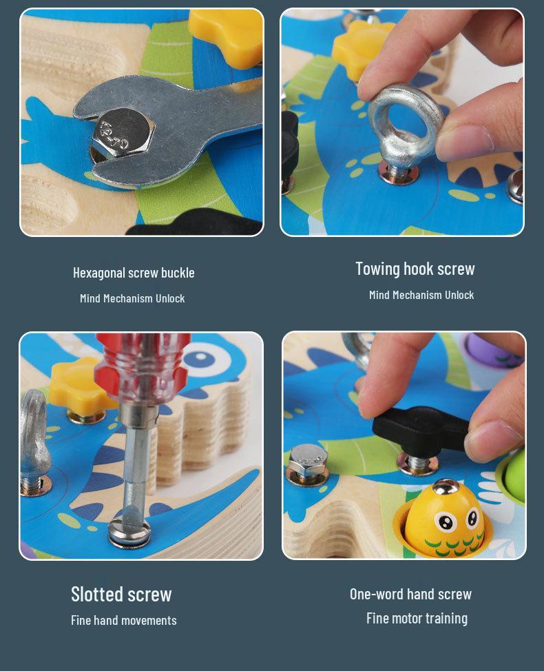 Деревянный набор игрушек для рыбалки с динозаврами: Улучшает координацию рук и глаз и мелкую моторику у детей