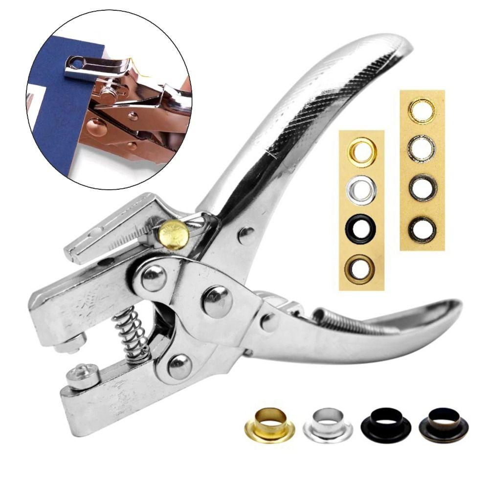 Heavy-Duty Punching Grommet Eyelet Pliers Kit  for Bookbinding, Leather & Fabric