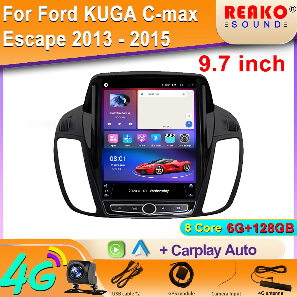 Мультимедийный проигрыватель головное устройство для Ford KUGA C-max Escape 2013 2014 2015 автомобильное радио Android Auto Carplay GPS навигация 2din DVD