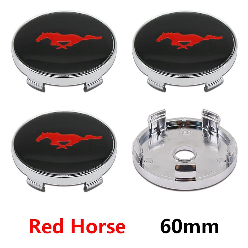 AJI1 4pcs 3D 60mm For Car emblem Wheel hub Center Cap Badge covers sticker Decals Styling For Ford Mondeo Focus Fusion MK2 MK4 F150