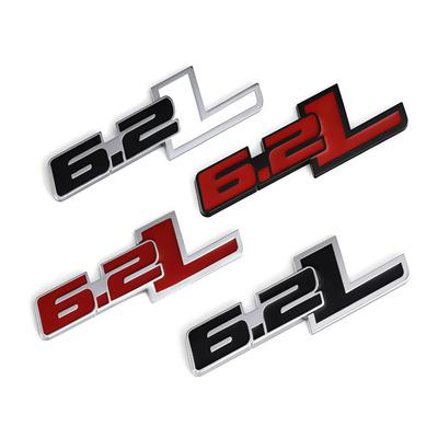 3D Металлическая Наклейка-Шильдик 6.2L Эмблема на Задний Багажник для ESCALADE Corvette и Всех Автомобилей с Объемом Двигателя 6.2 Литра