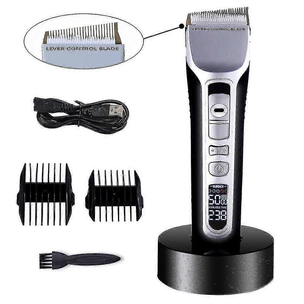 Professional Hair Clipper Men's Barber Beard Trimmer Rechargeable Hair Cutting Machine Ceramic Blade Adult Kid Haircut
