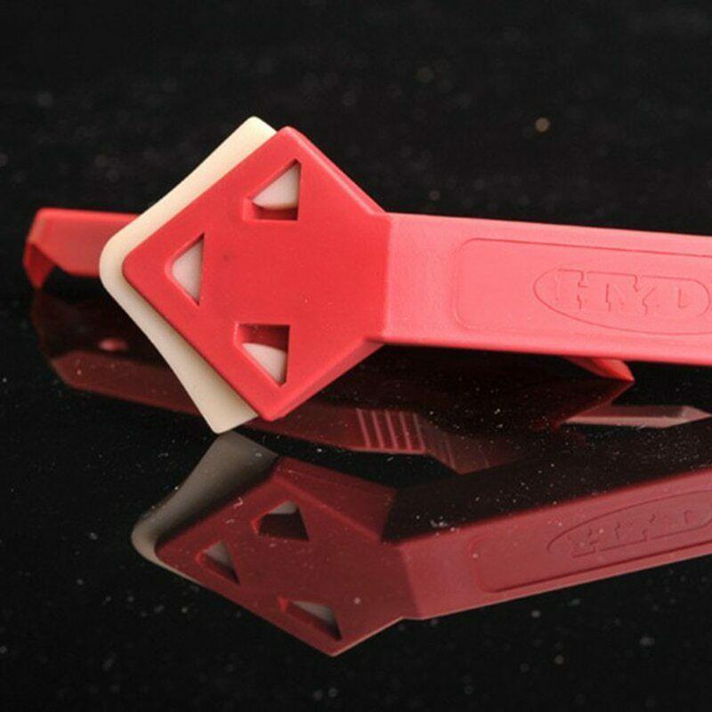 2Pcs/Set Mini Handmade Tools Scraper Practical Floor Cleaner Tile Cleaner Surface Glue Residual Shovel(Red)