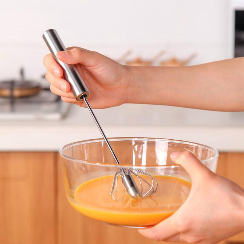 Полуавтоматический ручной венчик для взбивания яиц и сливок из нержавеющей стали 430