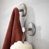 Stainless Steel Suction Cup Hook Waterproof Wall Mounted Hooks Punch-Free Kitchen Bathroom Wall Hanger For Towel Clothes